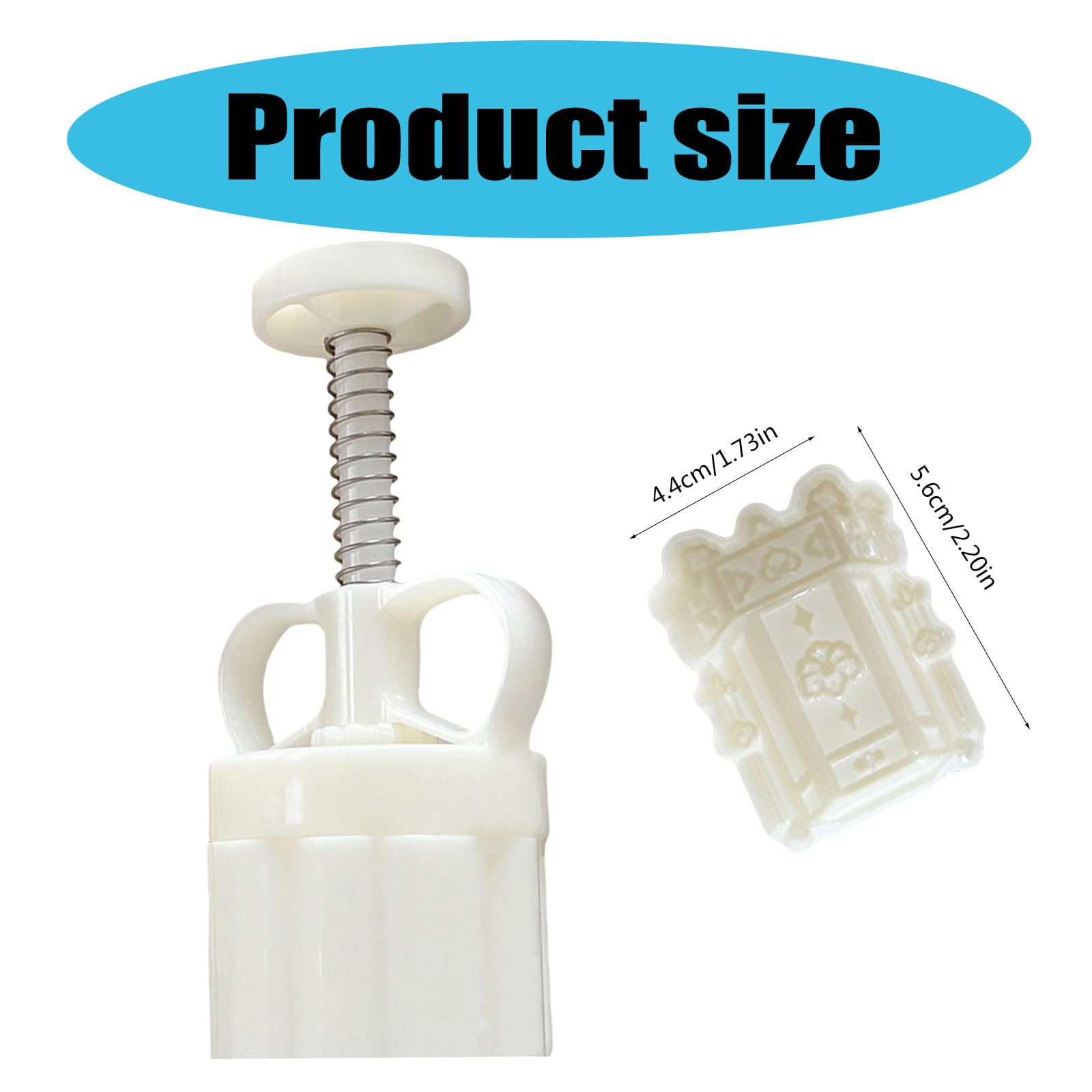 TOYANDONA Mooncake Backform - Handgepresst Mit Blumenmustern Antihaft