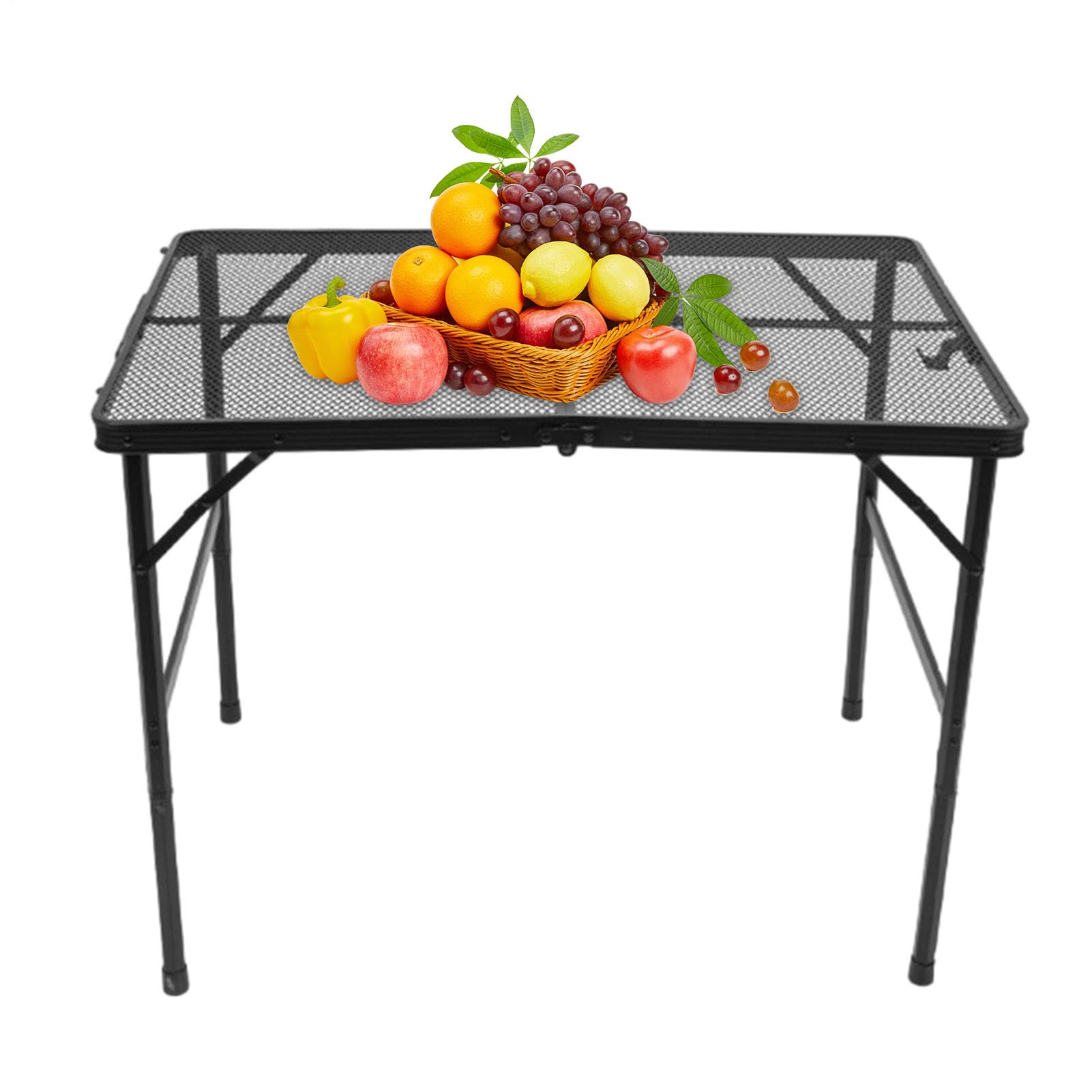 Table de pique-nique pour barbecue stable qui résiste aux plats brûlants