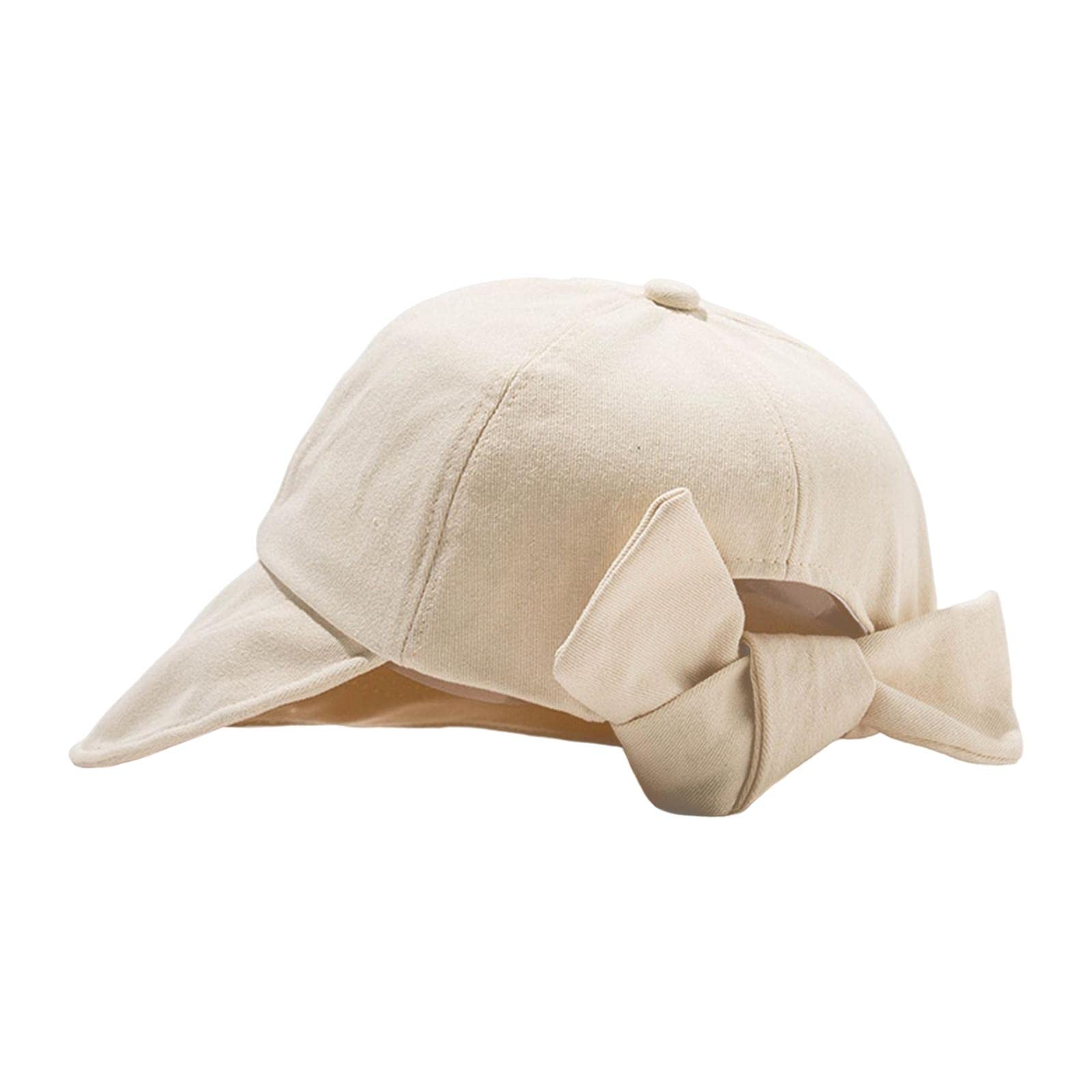 Enakshi® Women Visor Hat Ponytail Bow Beach Hat Stylish Sun Hat for Vacation Daily Beige|Clothing, Shoes & Accessories | Womens Accessories | Hats-image-49