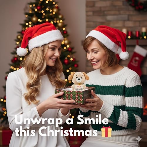 Miniatura 4 de Regalo para mamá de hija o hijo  Peluche de cachorro hecho a mano con divertida tarjeta de mensaje  Lindo día de la madre, cumpleaños, Navidad, día