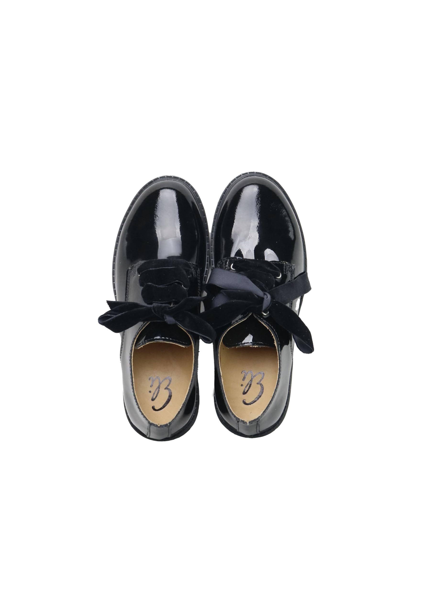 Eli Zapatos Blucher Colegiales Charol Negro Tankee 1957