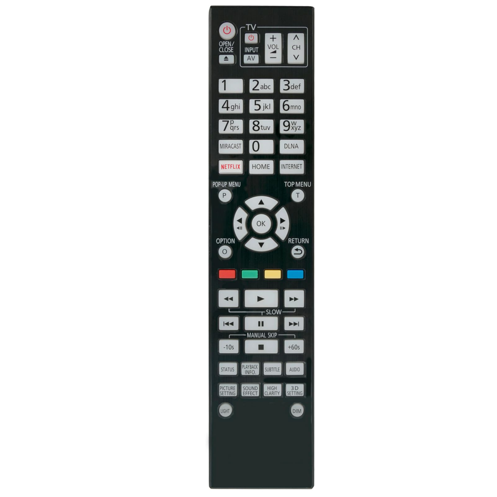 VINABTY N2QAYA000172 Remote for Panasonic Blu-ray Disc Player DP-UB9000 DPUB9000 Remote