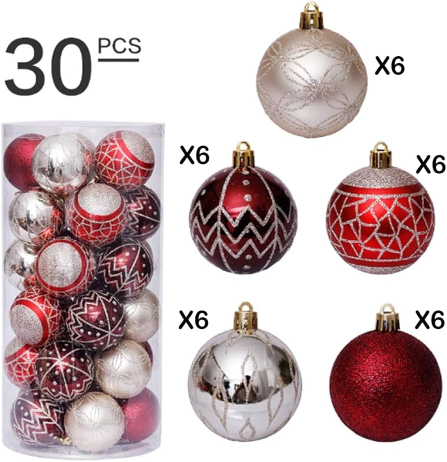 Amazon.co.jp: クリスマス ボール オーナメント クリスマスツリー 飾り