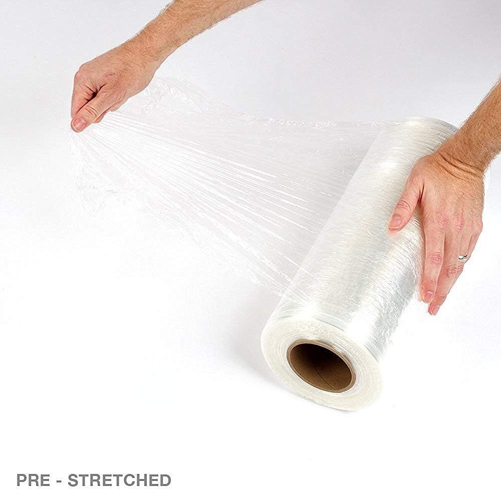 14.5" x 1450' - 8.6 Micron Thick Wrap - Premium Polyethylene Standard Bundling Cast Stretch Wrap By TotalPack Pre-Stretched Plastic Film Wrap - Industrial Strength Technology Packaging Supplies 4 Pack