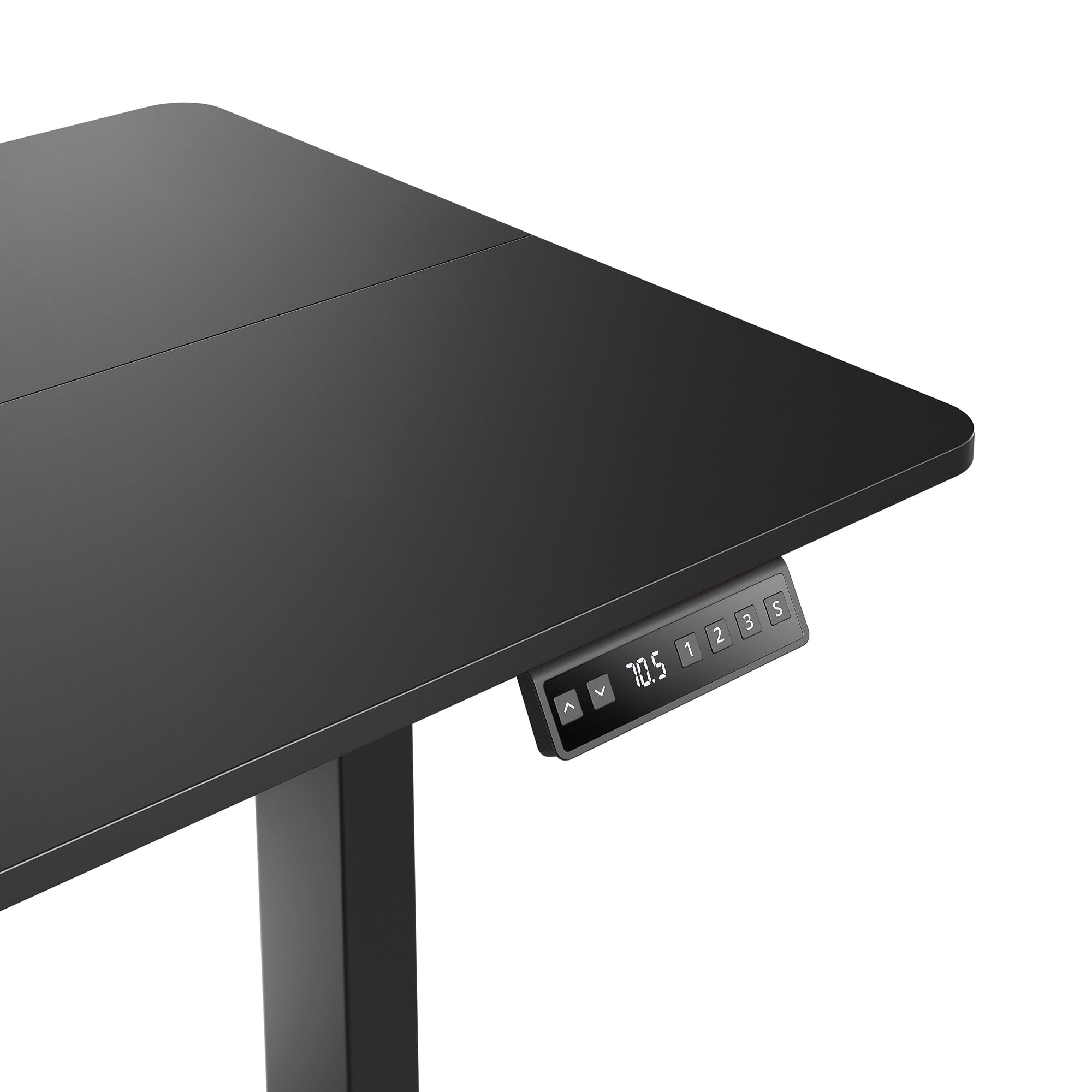 di volio Elektrischer Schreibtisch Höhenverstellbar Schwarz 120x60 cm Amone | Memory-Funktion, Sitz-Steh-Arbeitsplatz, Ergonomischer Bürotisch, Computertisch, Homeoffice, Stabile Konstruktion