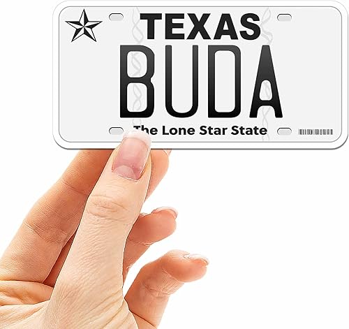 Calcomanías de matrícula de Texas – 15 opciones de TX City – Adhesivo de parachoques de Texas para automóvil – Houston Austin Dallas San Antonio