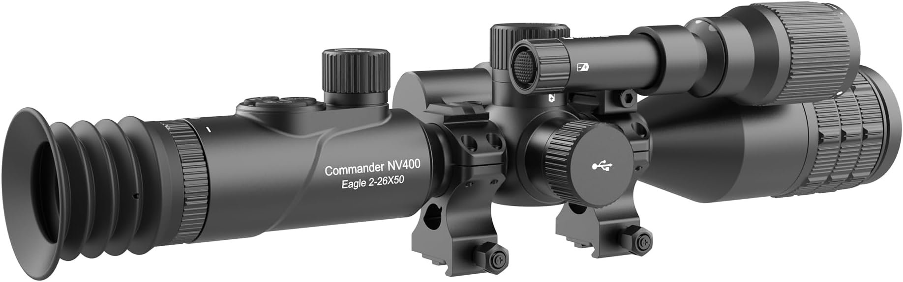oneleaf.ai Commander NV400 Eagle 2-26X50 4K Digital Day/Night Vision Rifle Scope with Rangefinder