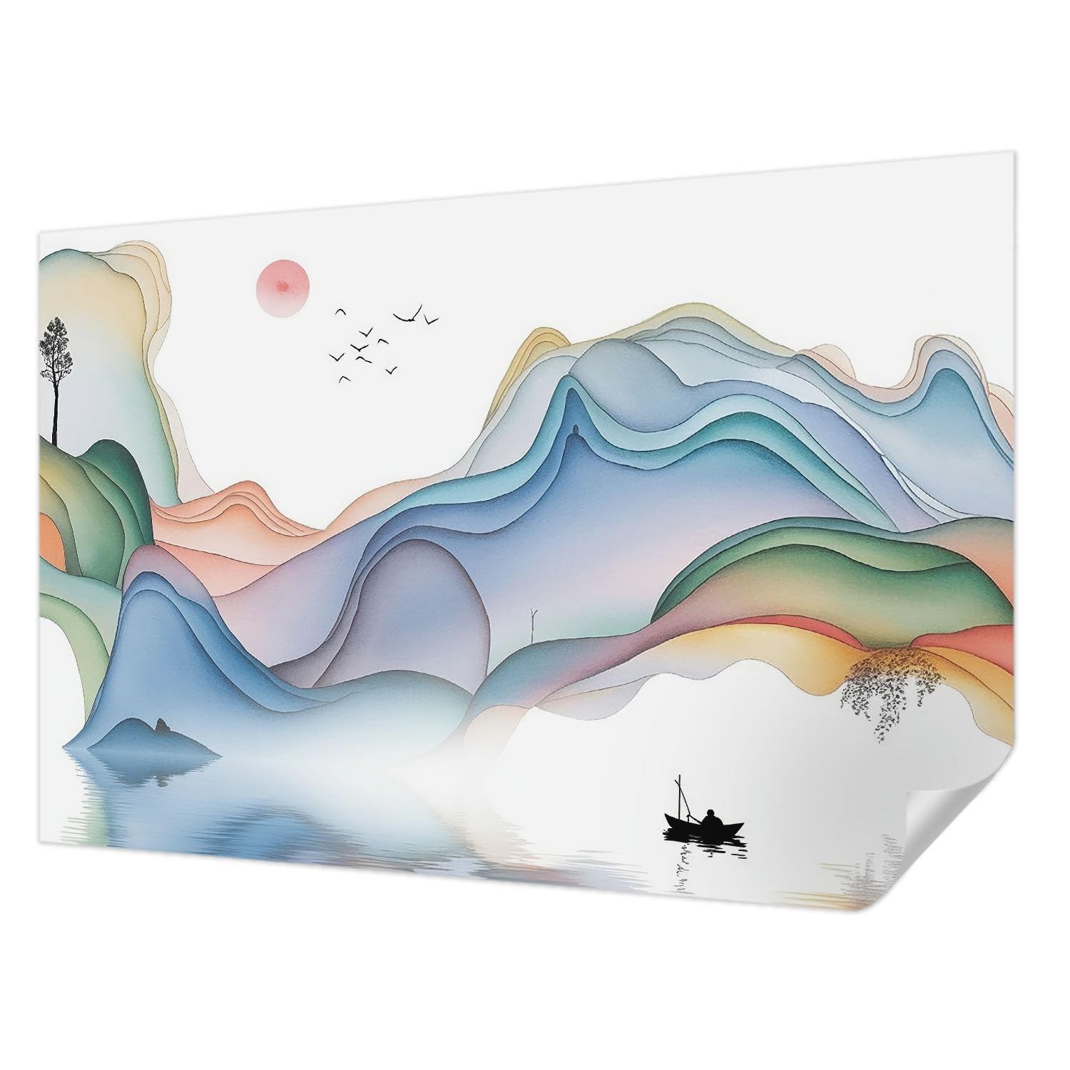 Papier peint auto-adhésif anti-tache Tulup pour rénover facilement un mur sans colle