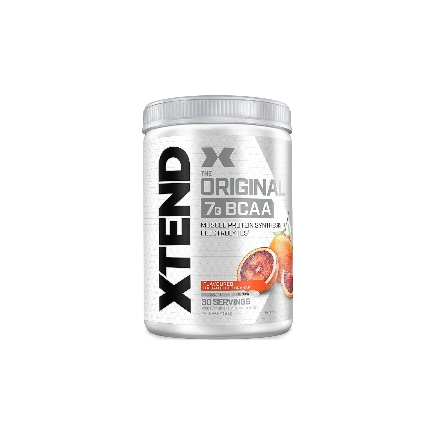 Poudre XTEND Original aux BCAA - orange sanguine | complément alimentaire aux acides aminés ramifiés | 7 g de BCAA + électrolytes pour récupération et hydratation | 30 portions