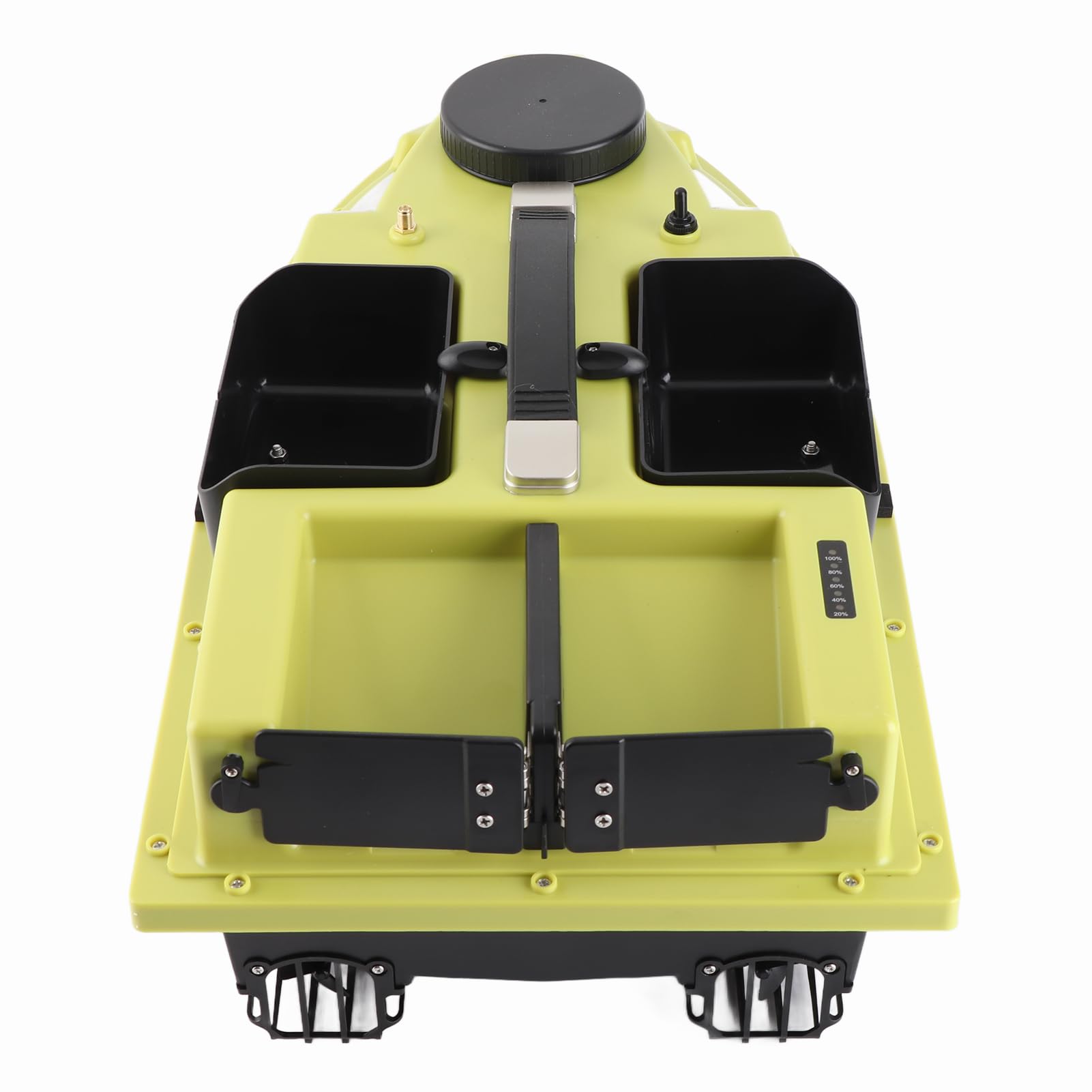 Kavolet Barco de Cebo RC con GPS, 12000 mAh, 600 m, Mando a Distancia inalámbrico, Barco de Pesca con Bolso, Barco de Pesca con 4 recipientes para cebos, Carga de 2 kg