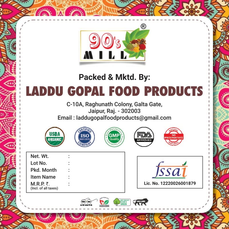 Miniatura 2 de 90's MILL Auténtico Pani Puri MasalaShahi Gol-Gappa MasalaJal-Puri Masala Natural Y FrescoComida Callejera Golgappe Pani Puri MasalaSabroso