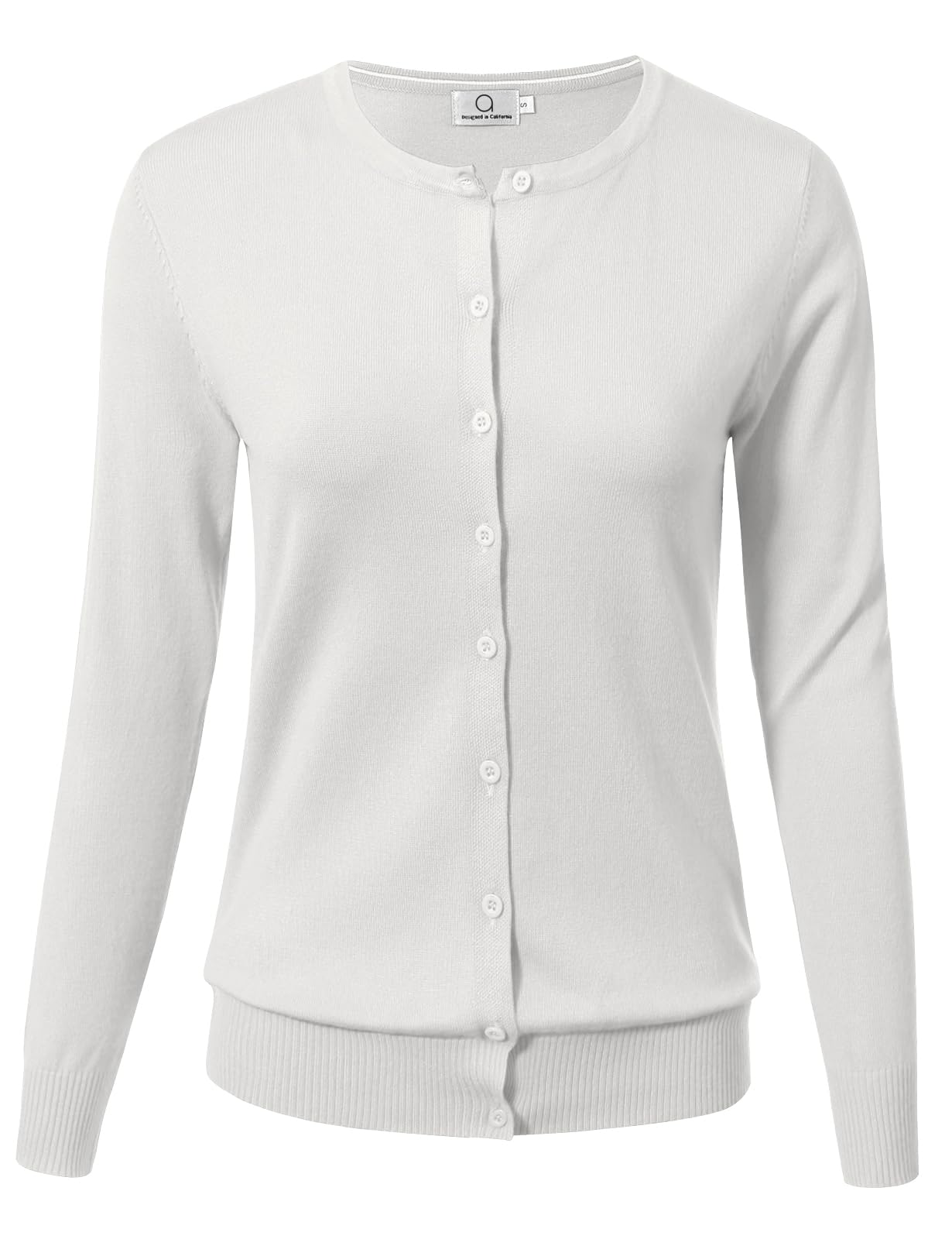 Allsense Women's Long-Sleeve Crewneck Cardigan