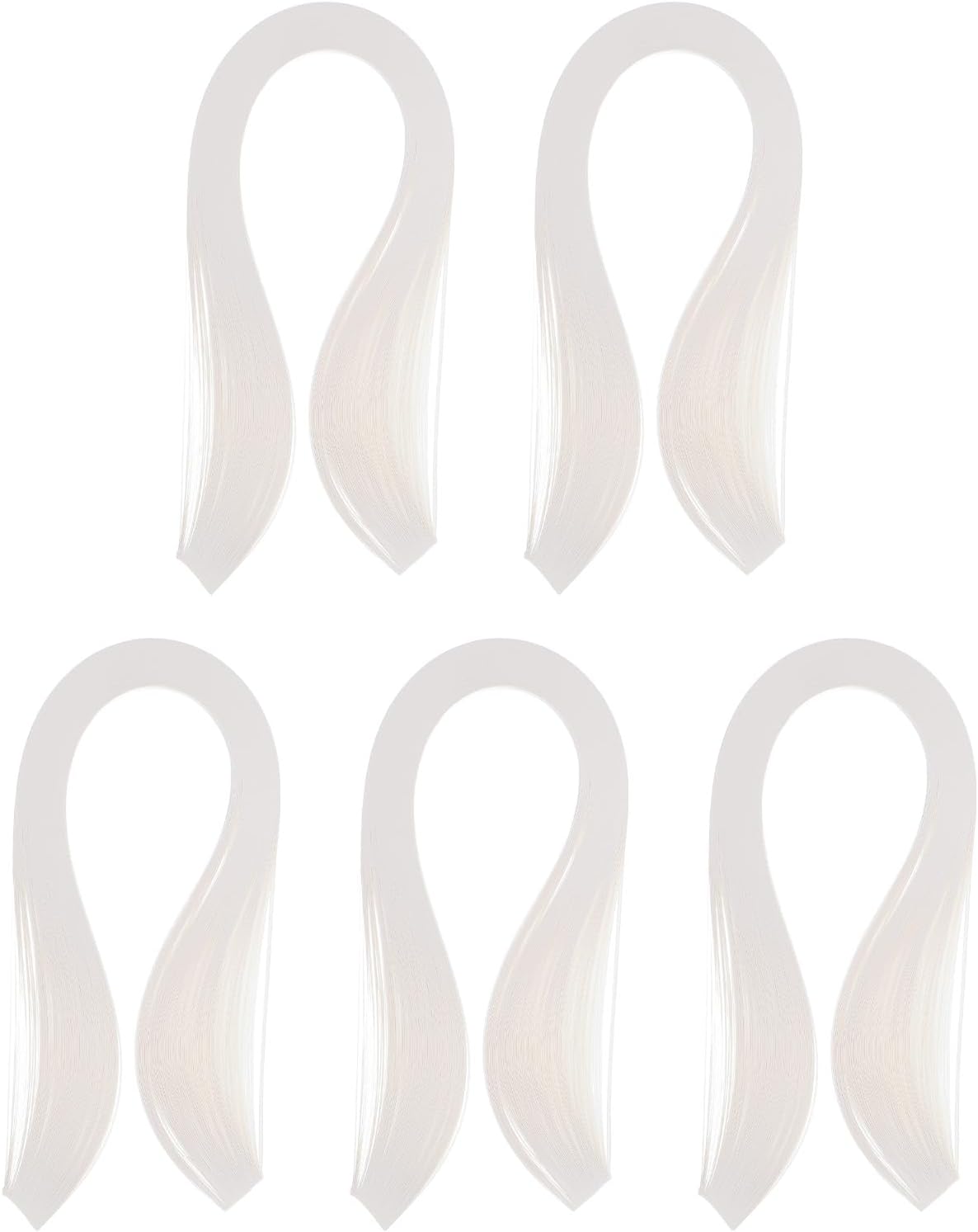 PATIKIL 600pcs Quilling Strips Paper 1/8"(3mm) 39cm Origami Paper Quilling Strip for Art DIY Hand Craft Christmas, Cream White
