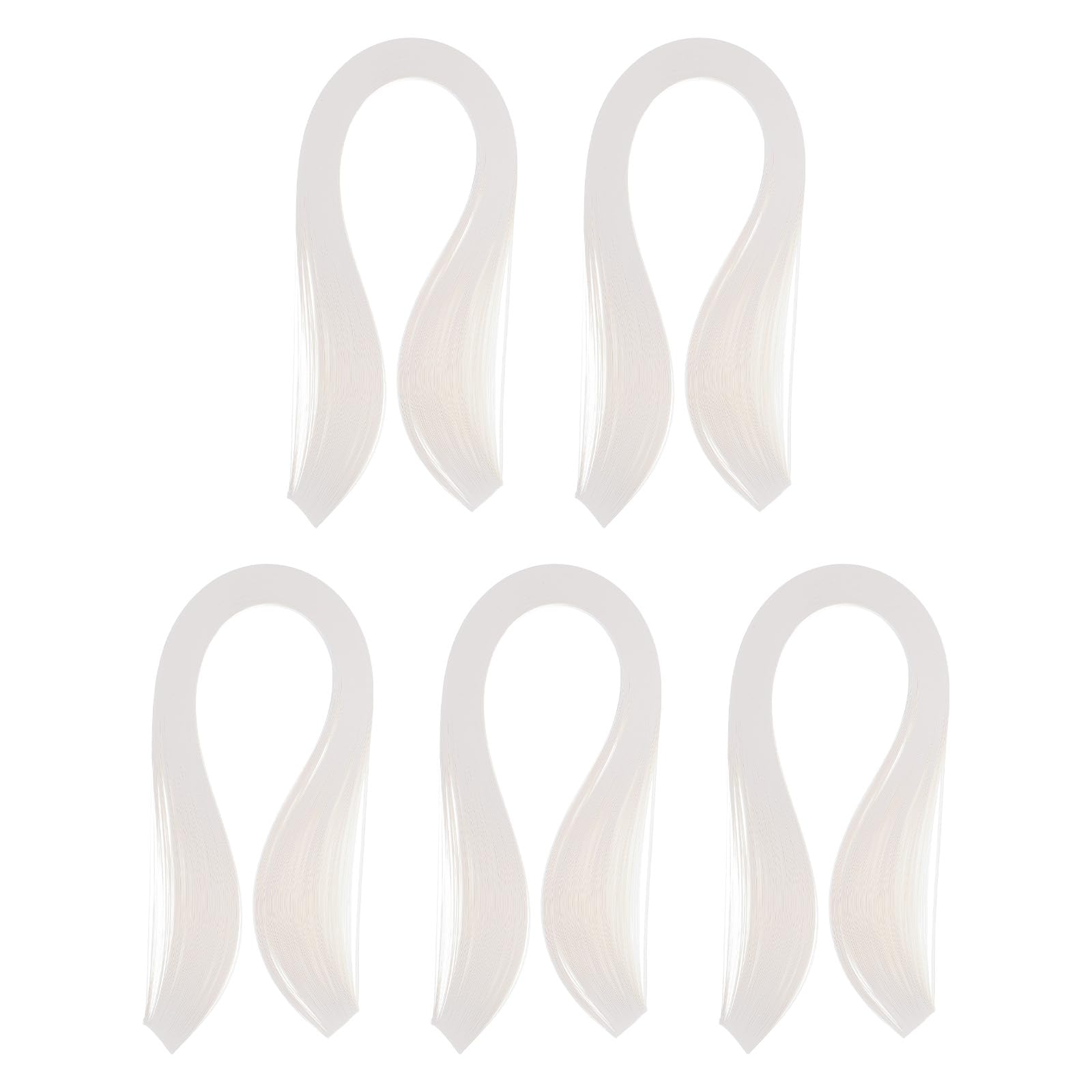 PATIKIL 600pcs Quilling Strips Paper 1/8"(3mm) 39cm Origami Paper Quilling Strip for Art DIY Hand Craft Christmas, Cream White