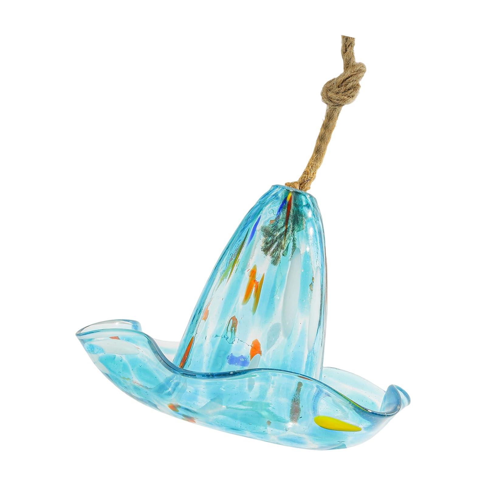 Mangeoire à oiseaux en verre durable et résistant aux intempéries pour décoration de jardin chic
