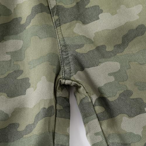 Toddler Boys Pull On Jogger Shorts Summer Casual Camouflage Shorts L𝗶ttle Kids Acthletic Sweat Short Pants3