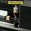 VEVOR 870 mm Vinyl Cutting Plotter 34 Inch 3 Blades Plotter Machine Vinyl Cutter Plotter Foil Printer Professional Plotter Cutting with Signmaster Software with Stand for Signs Paper Feed