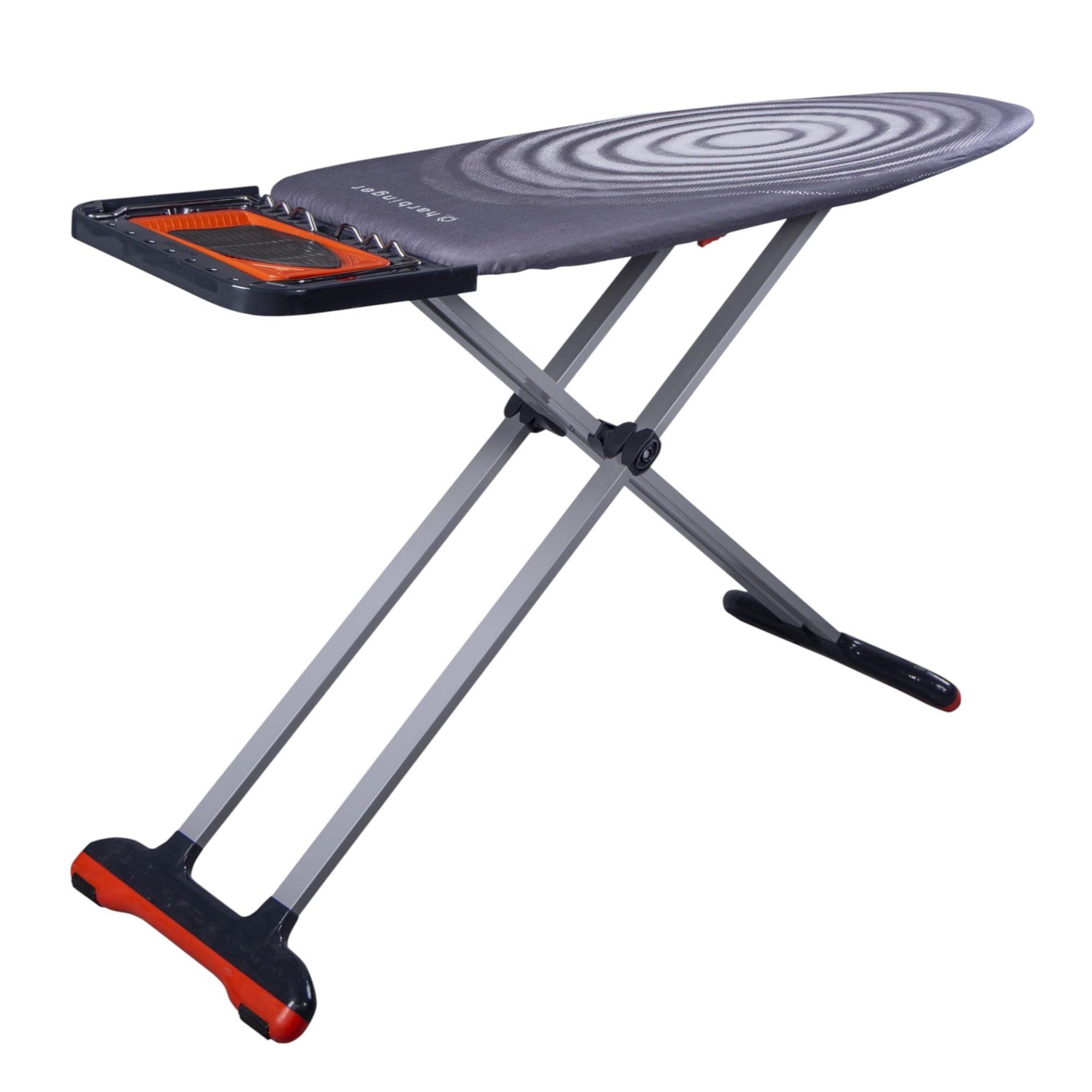 XL Ironing Board 127 x 46cm, Extra Wide Surface with Steam Generator Holder, Height Adjustable, Foldable Design, Non-Slip Feet, Premium 3-Layer Cotton Cover