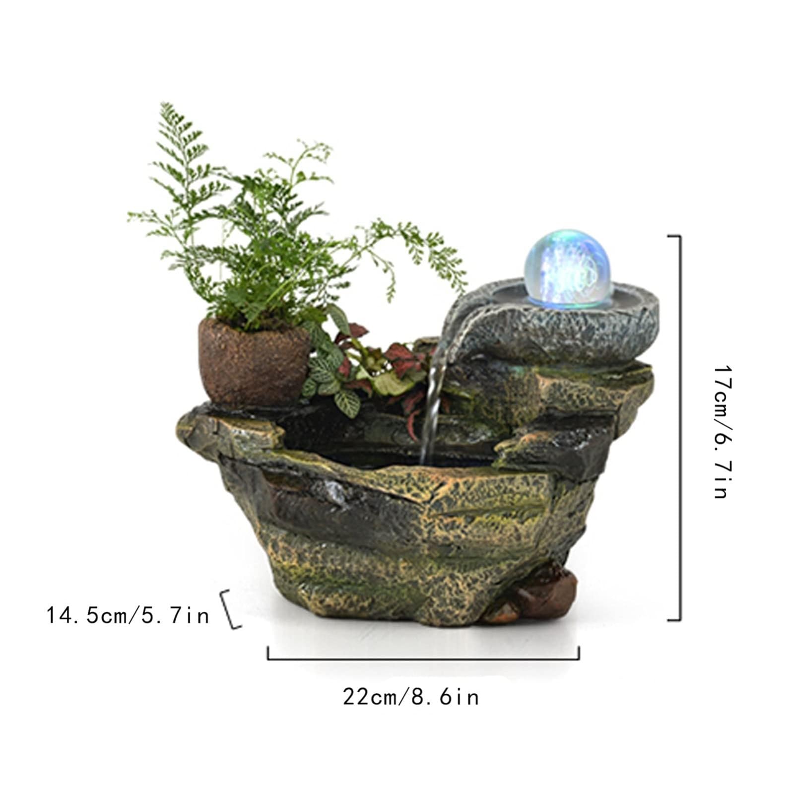 Amazon.co.jp: 水 流れる インテリア 卓上噴水 ポンプ 卓上噴水 電池式