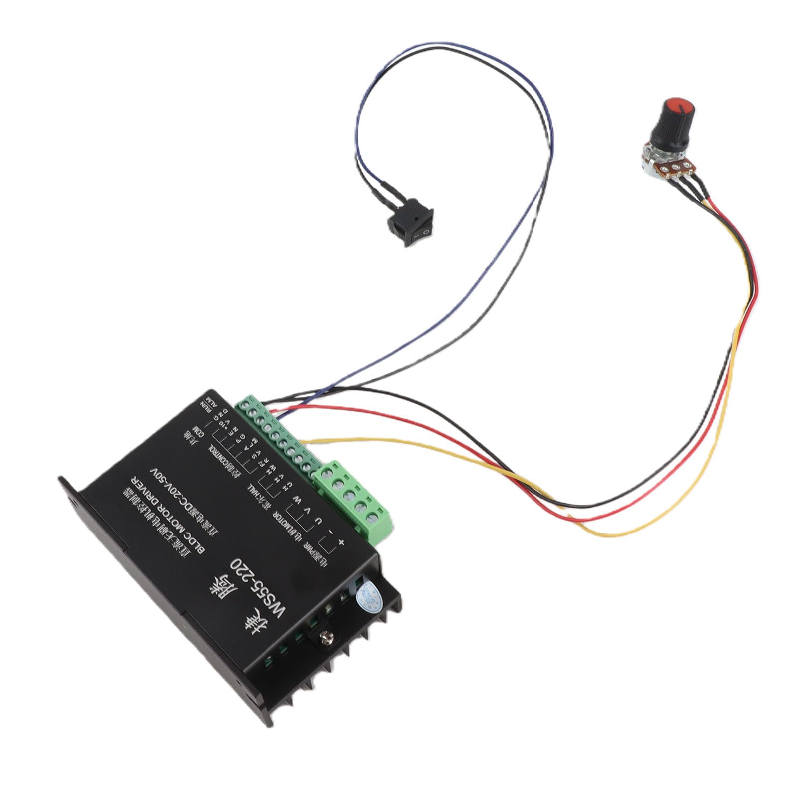 WS55-220 DC 48V 500W CNC Brushless Spindle BLDC Motor Driver Controller Brushless Spindle Dedicated Drive CNC Digital Microstep driver