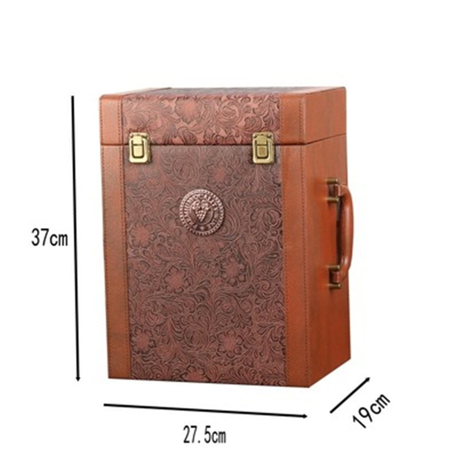 Boîte à vinCoffret Cadeau vin rougeÉtui en Cuir for vinRouge pour Home Bar Decor