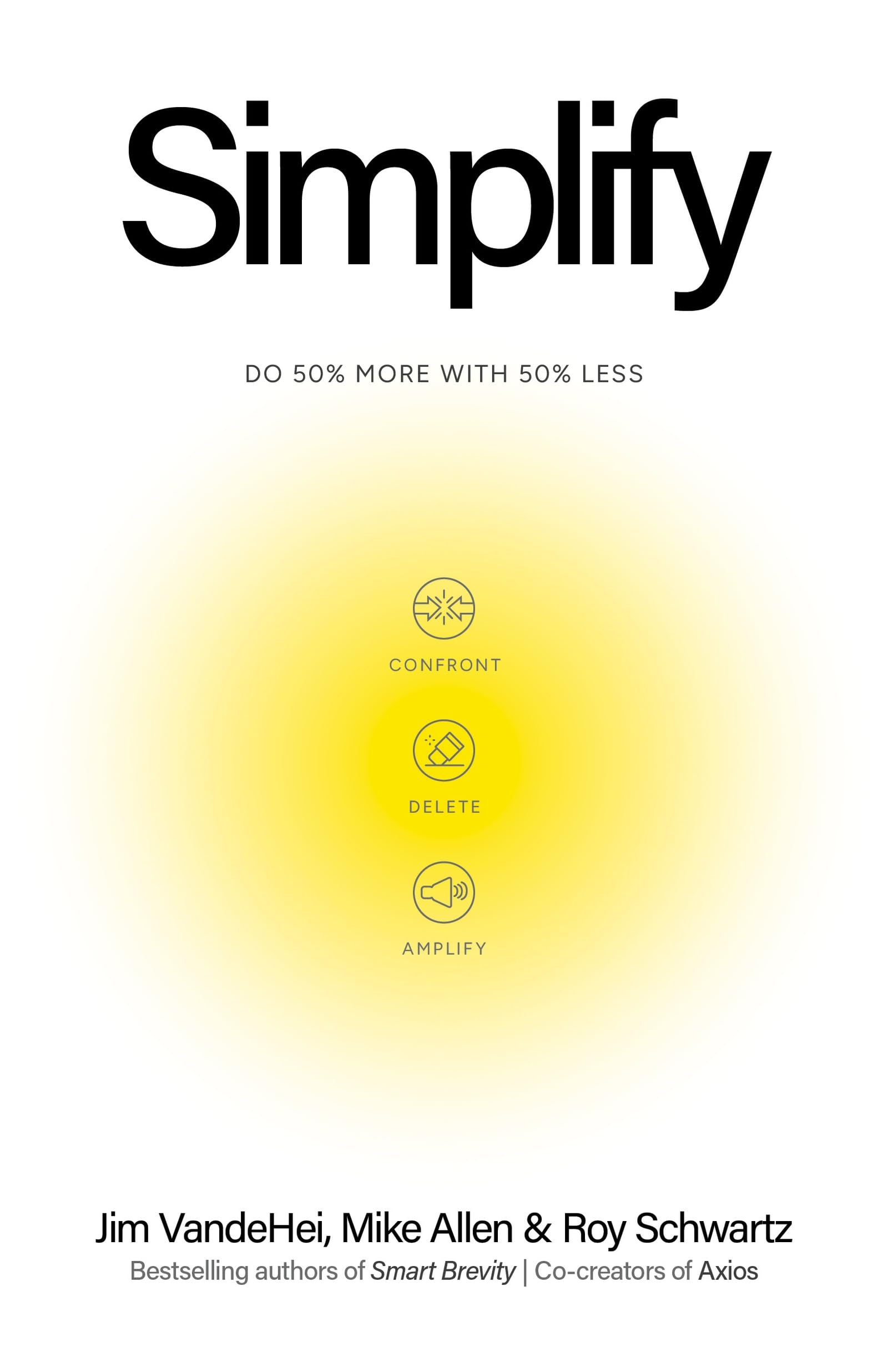 Simplify: Do 50% more with 50% less
