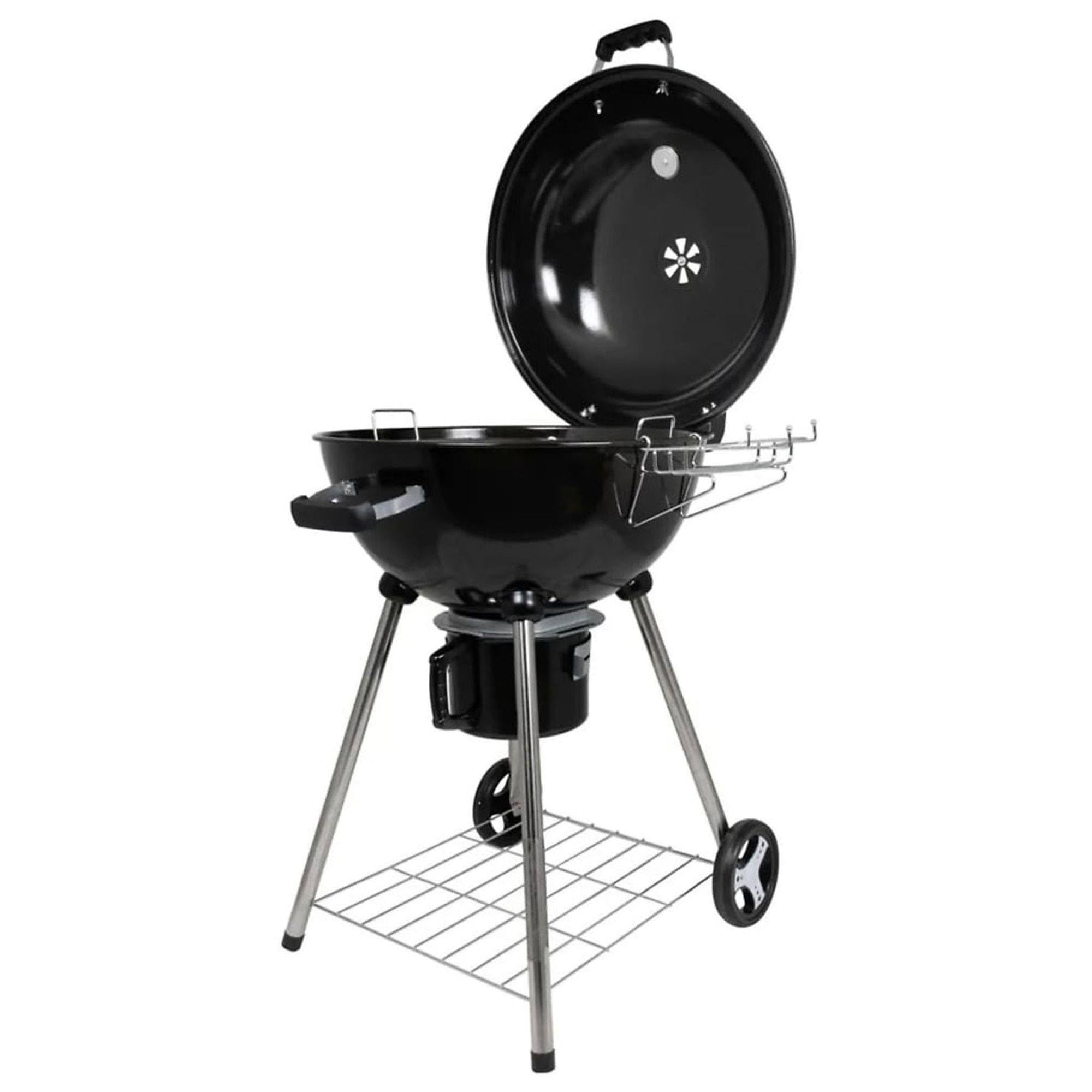 Well Home Barbacoa de carbón H.99cm en 4 Patas y Ruedas