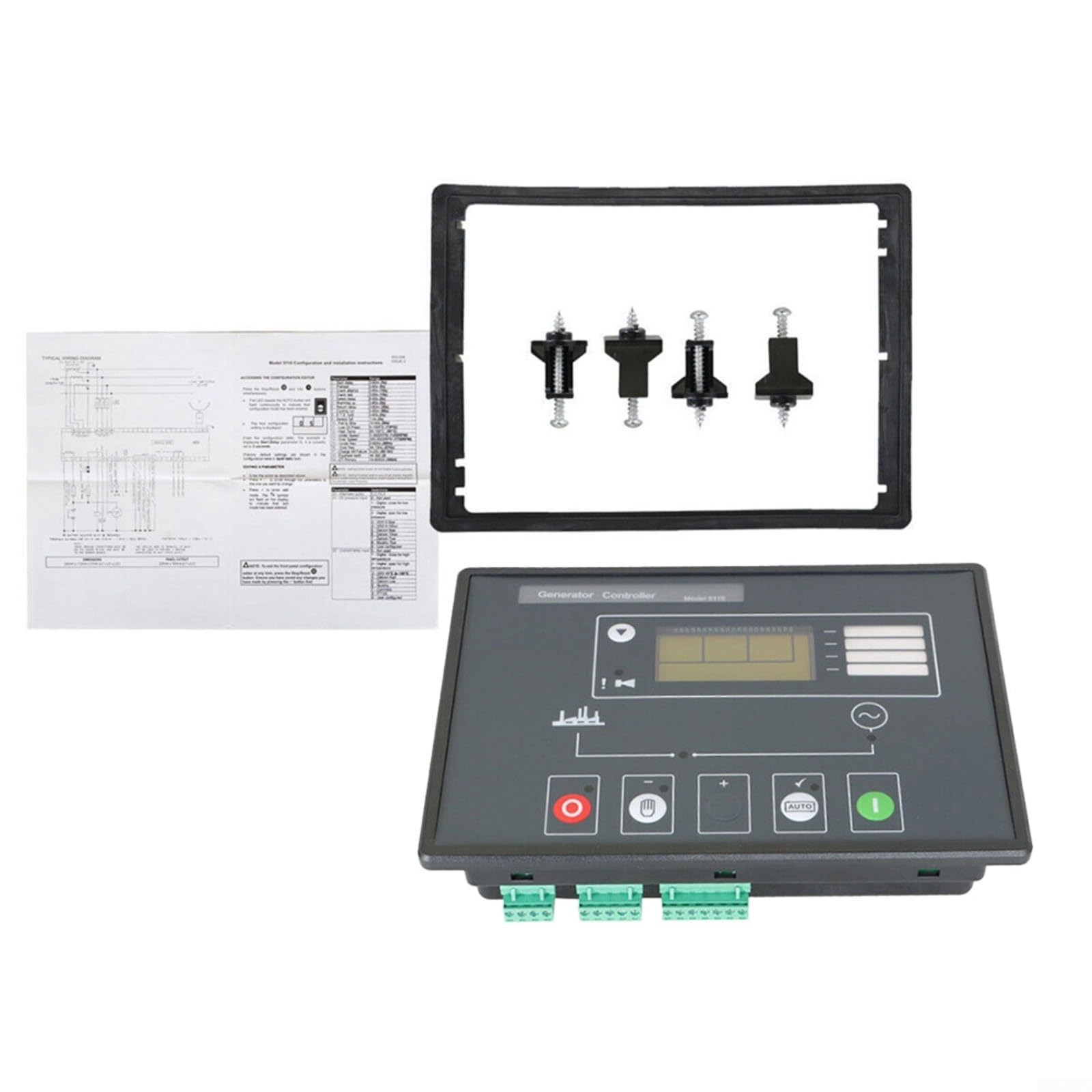 DSE5110 Modulo di Controllo Controller Elettronico con Display LCD, Start-Stop Motore Automatico per Motori d'Alto Mare Non Controllato Elettronicamente