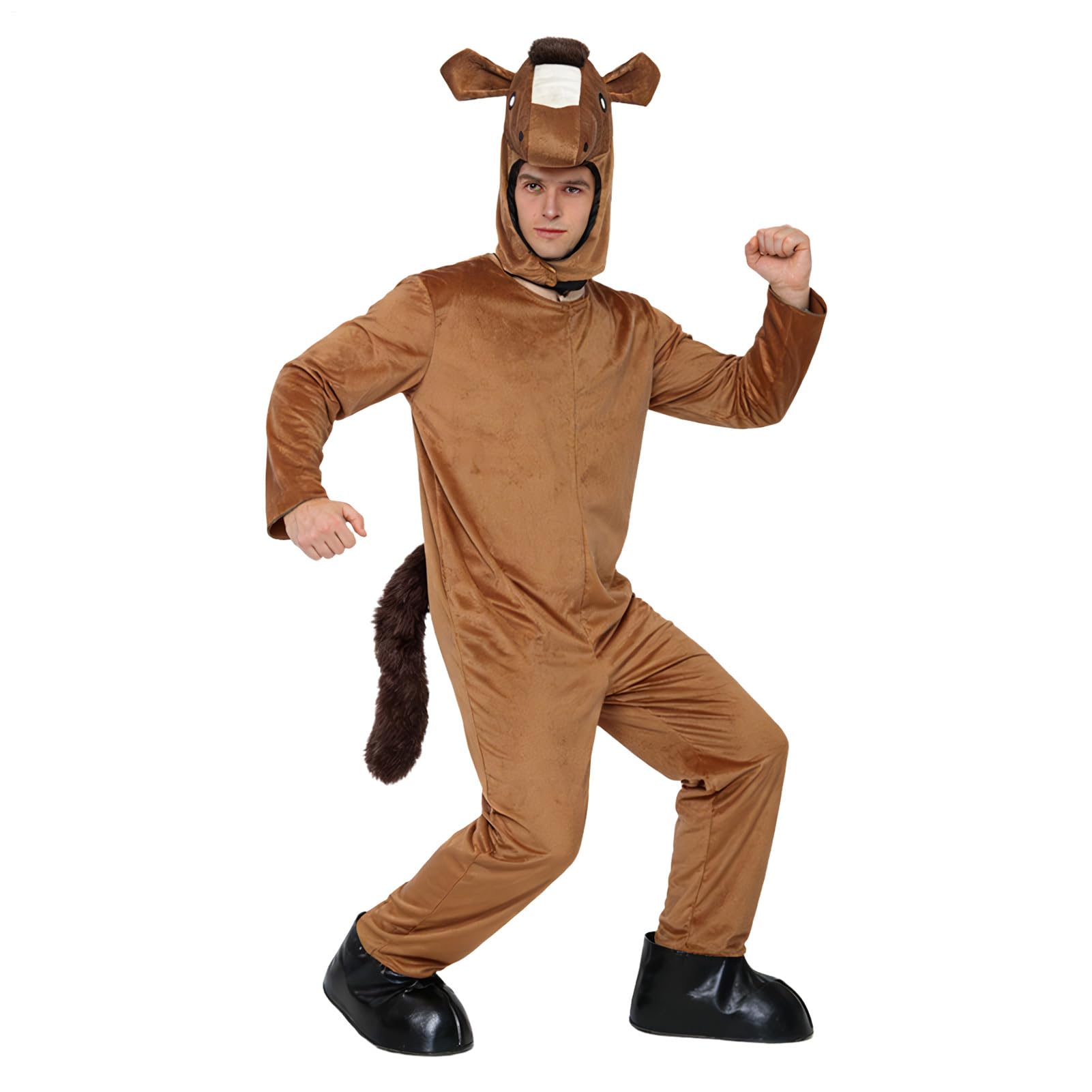 Strój Cosplay Wygodny kostium zwierząt z farmy | Kombinezon jednoczęściowy koń dla dorosłych Dla Kobiet, Męża, Dziewczyny, Żony, Przyjaciela, Siostry, Córki, Halloween,