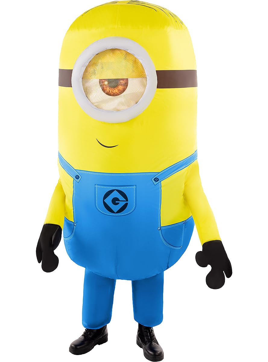 Funidelia | Disfraz hinchable Minions para hombre y mujer Dibujos Animados & Minions - Disfraz para adultos y divertidos accesorios para Fiestas, Carnaval y Halloween - Talla única