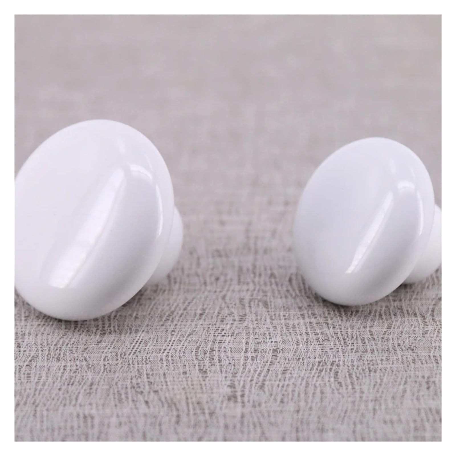 1 szt. 32 mm 38 mm biała ceramiczna gałka meblowa do szuflad kuchennych, ceramiczne gałki, okrągły przycisk