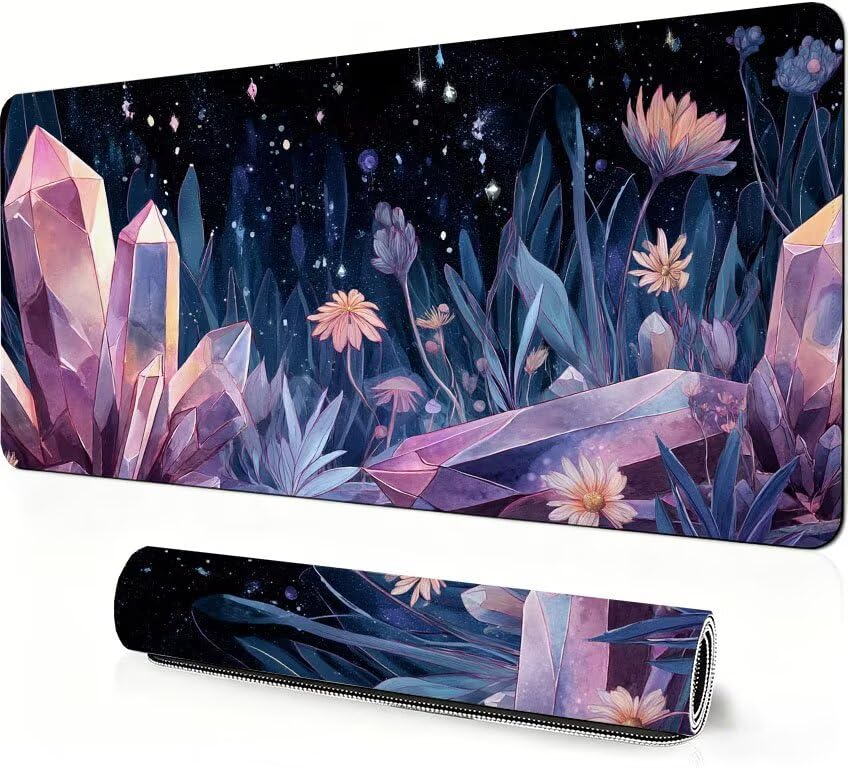 Tapis de souris XXL Fleur 600x300mm RêVeTapis DZ-691 antidérapant