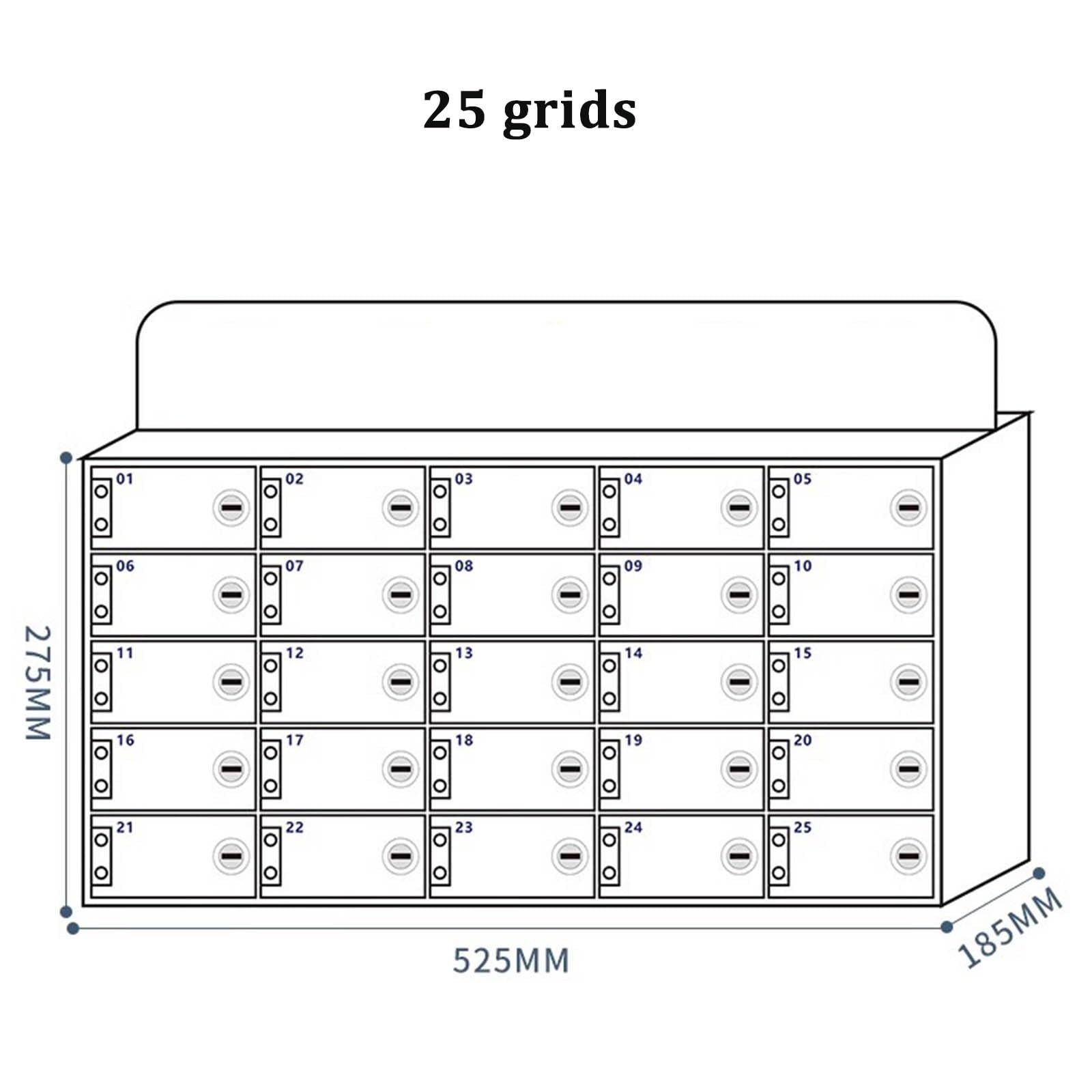 Mobiletto Per Cellulare Scolastico Mobiletto Per Cellulare Per Dipendenti Contenitore Per Cellulare Da 25 Scomparti Organizer Per Cellulare Con Serratura