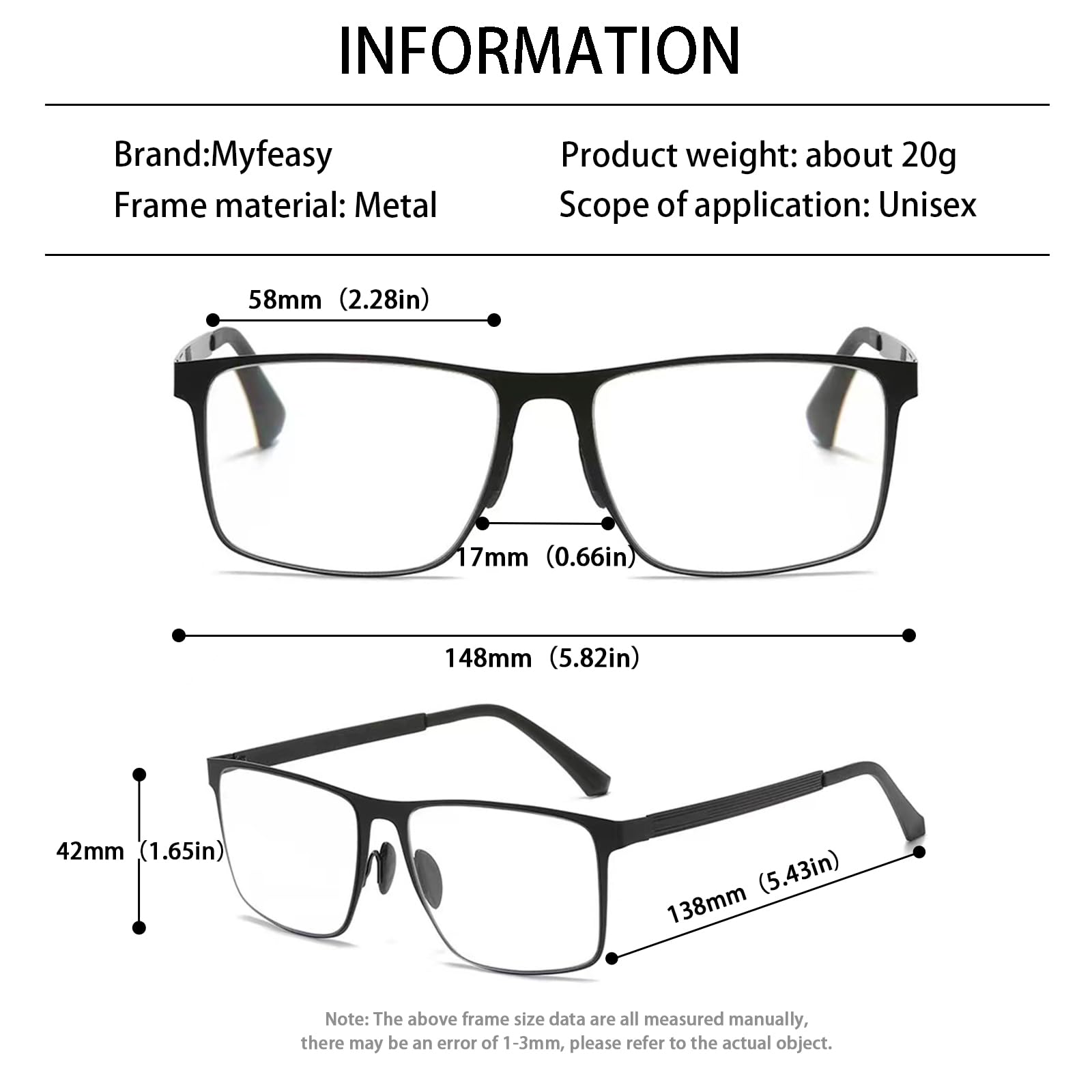 Gafas de lectura progresivas multifocales de metal para hombres, lectores progresivos, transición, bloqueo de luz azul, UV400