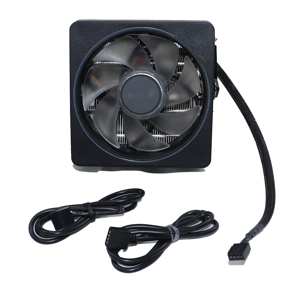 CPU Wraith Cooler Prism Aluminum Heat Sink Copper Core Base 4-Pin PWM 95mm Fan Pre-Applied Thermal Paste Compatible with AMD Socket AM5 AM4 AM3 AM2 Ryzen 7 1700X 1800X 2700X 3700X 4700X 5700X Fan