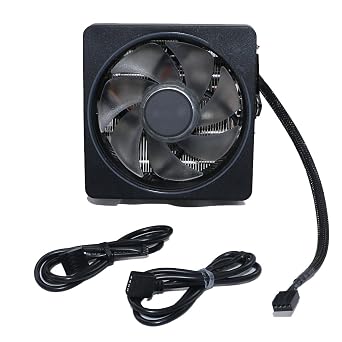 CPU Wraith Cooler Prism Aluminum Heat Sink Copper Core Base 4-Pin PWM 95mm Fan Pre-Applied Thermal Paste Compatible with AMD Socket AM5 AM4 AM3 AM2 Ryzen 7 1700X 1800X 2700X 3700X 4700X 5700X Fan