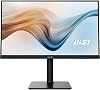 MSI Modern MD241P, 24 Monitor, 1920 x 1080 FHD, IPS, 75Hz, TUV Certified Eyesight Protection, 5ms, HDMI, USB C, Tilt, Swivel, Height Adjustable, Pivot,Black