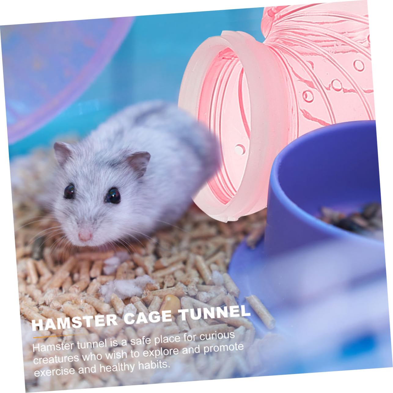 Yardwe Verbindungsteile für Hamsterröhren aus Kunststoff Durchsichtig Leicht zu Montieren und Zerlegen für Käfig und Freigehege