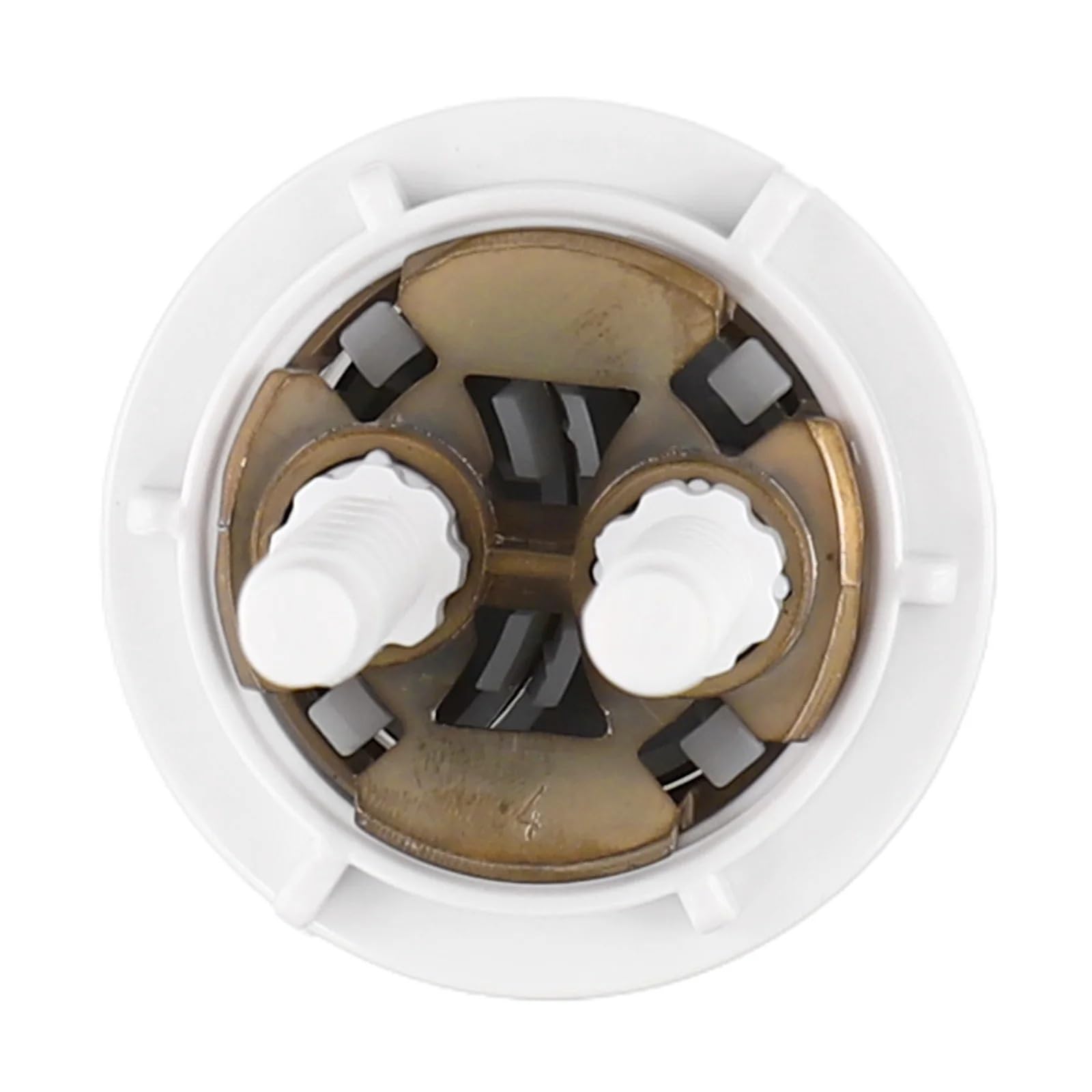 Botón pulsador for inodoro de 38 mm en oro cepillado, botón descarga for cisterna, válvula doble ABS acoplamiento cerrado, piezas baño