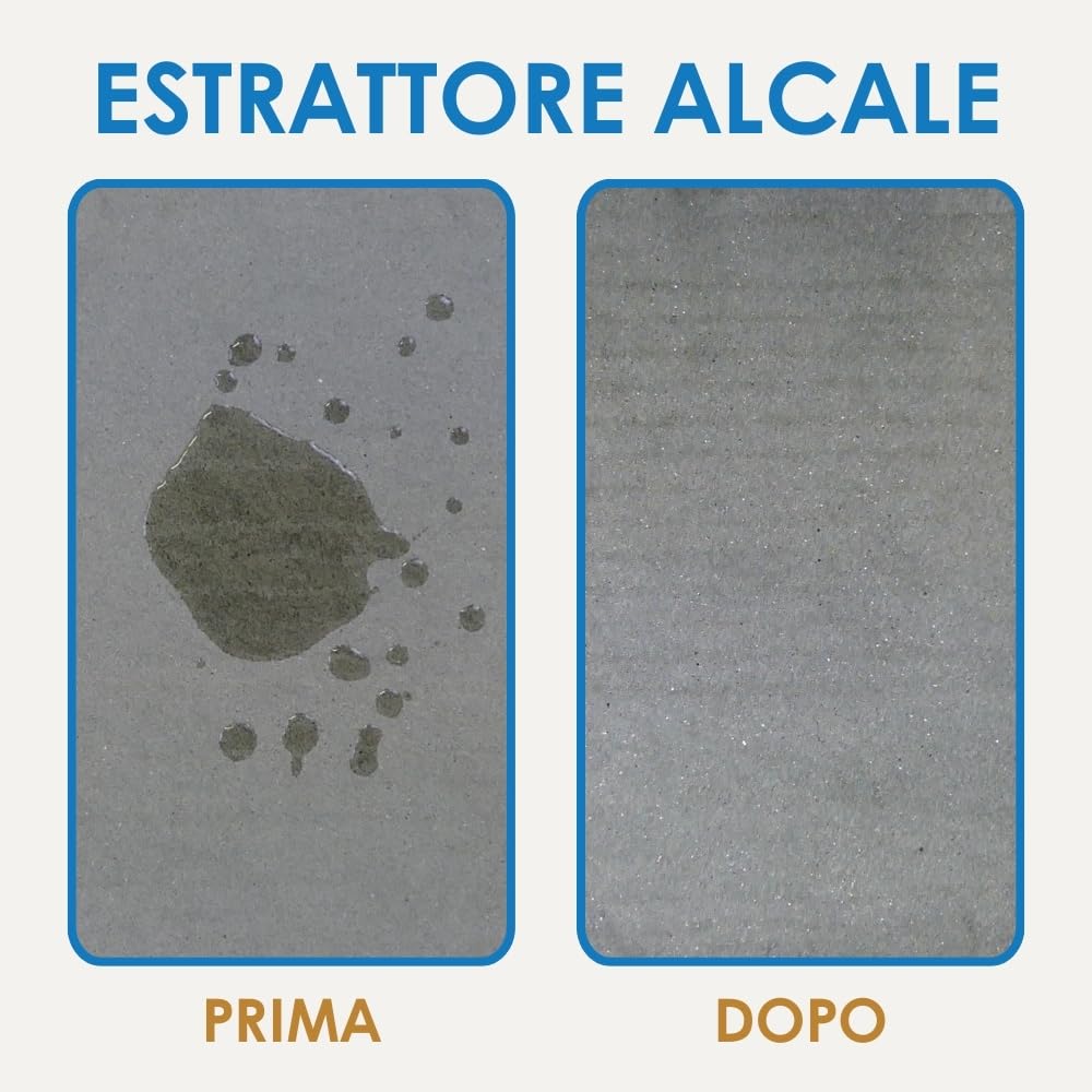 GEAL ESTRATTORE ALCALE - Pulitore in pasta, rimuovi macchie di olio e grasso da pavimento in Cotto e Pietra, 500 ml