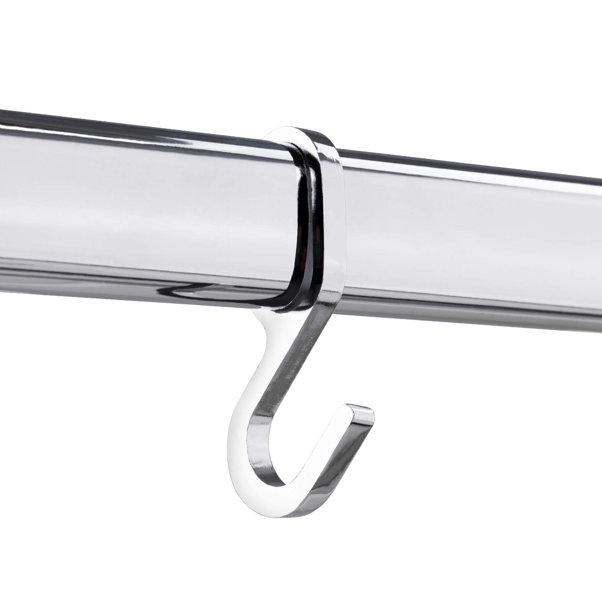 Sourcing Map 12 Ganci Per Asta In Acciaio Inox, Diametro 19 Mm – Appendini Regolabili Per Armadio, Cucina, Balcone – Colore Nero