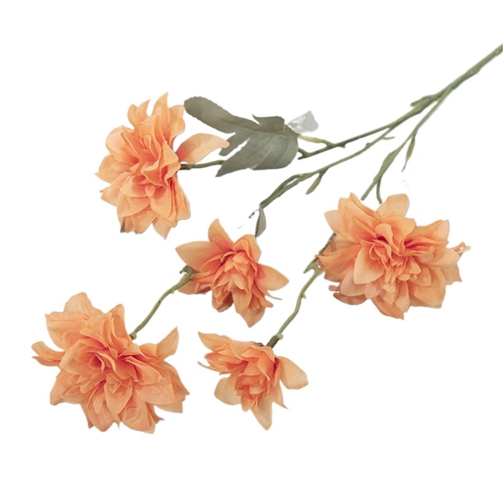 LuoAXINN Artificial Flower Branches 5 Heads Silk Artificial Flowers Fake Wedding Party Home Decor DIY 3 Pcs(Color6)