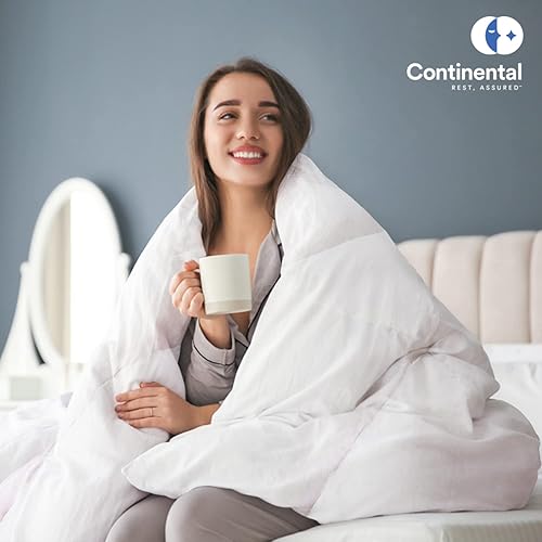 Miniatura 9 de Serenity 700 Fill Power - Edredón europeo de plumón de ganso blanco, hipoalergénico, esponjoso, ligero, fabricado en los Estados Unidos, tamaño