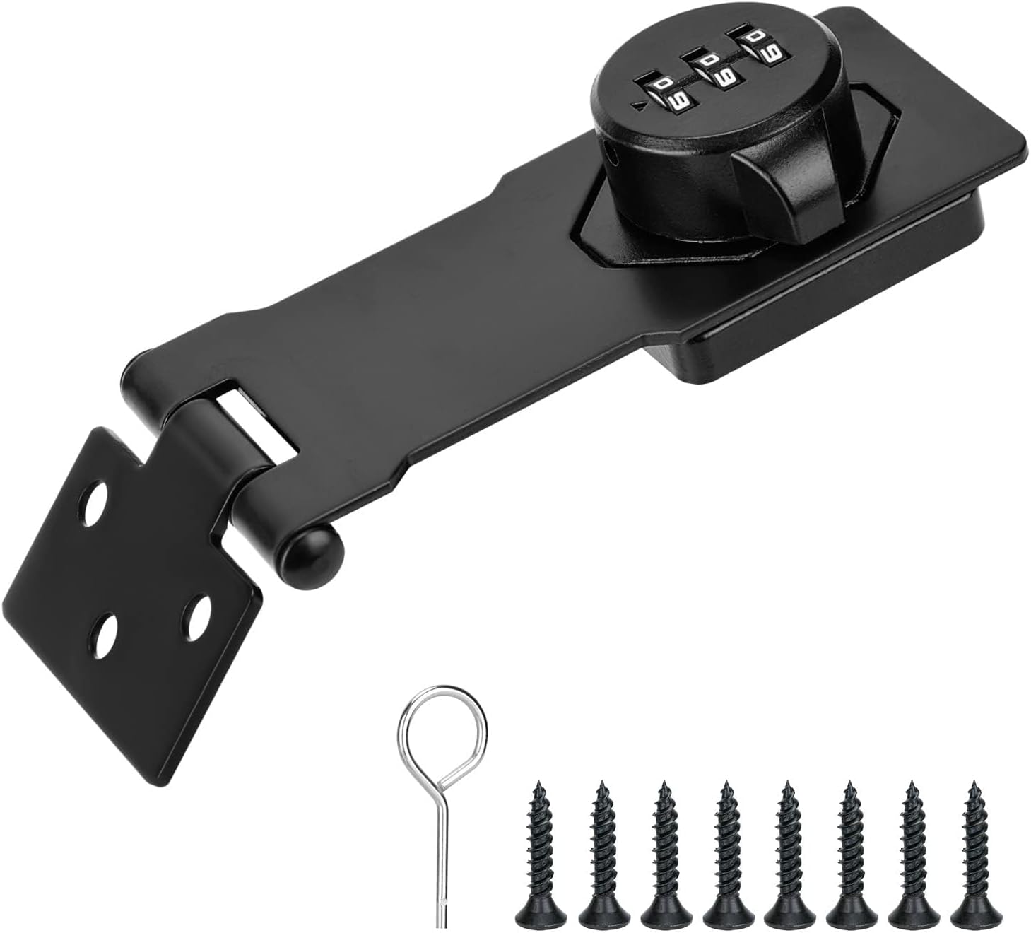 Battalion 1RBP5 Latching Combination Lock Hasp, 6 in. L Hardware