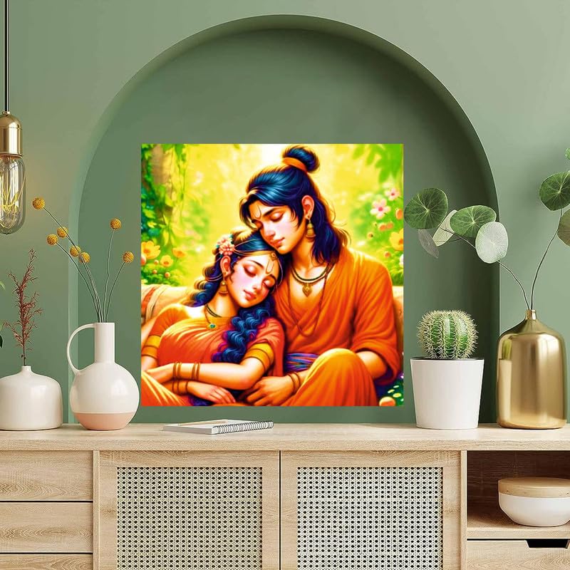 Image of British Terminal Cute little Bal Gopal Baby God Krishna| Kanha Ji | Laddu Lord Makhan Chor Painting Religious Poster for Pregnant Women for wall (matt thin vinyl,sticker,multicolor,unframed)| bj193