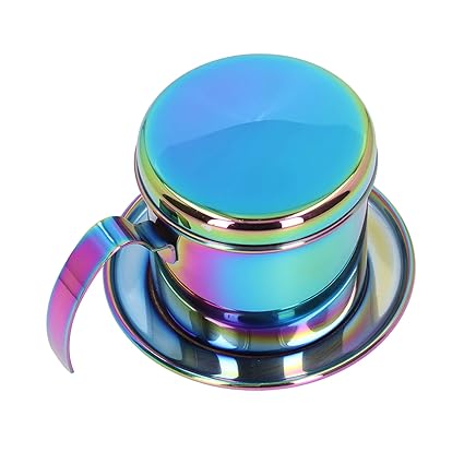 NEE Drip Coffee Maker, Vietnamese Coffee Filter Traditional Stainless Steel for Cafe for Home