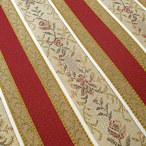 Inadam Products Red Regency Stripe Fabric, Material, for re-covering/re-upholstering dining chair seats, English Style, Beautiful Quality