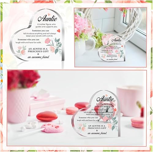 Vista 7 de Regalos para tía, regalos para tía, regalos para tías de sobrina, regalos para tía de sobrina, regalos de la mejor tía del mundo, una figura de Una