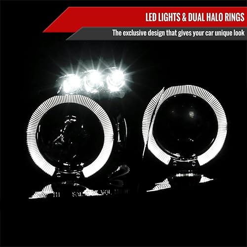 Miniatura 3 de Par de faros delanteros LED ahumados negros brillantes para Mazda Miata MX5 01-05