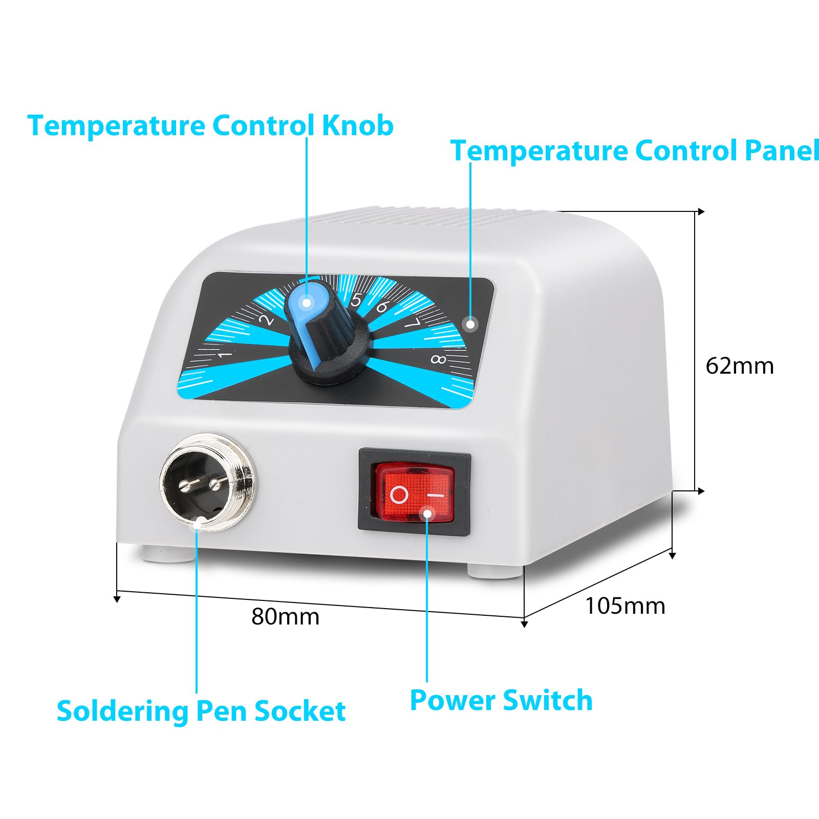 Kit Pirografo per Legno 60W,Macchina per Pirografo Professionale con Temperatura Regolabile,100°C-800°C,30 Punte,Adatto Prime Armi e Dilettanti di Pirografia